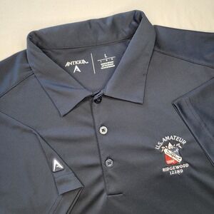 Ridgewood Country Club‎ RLX Ralph Lauren Golf Polo Shirt Mens M Magenta Stripe